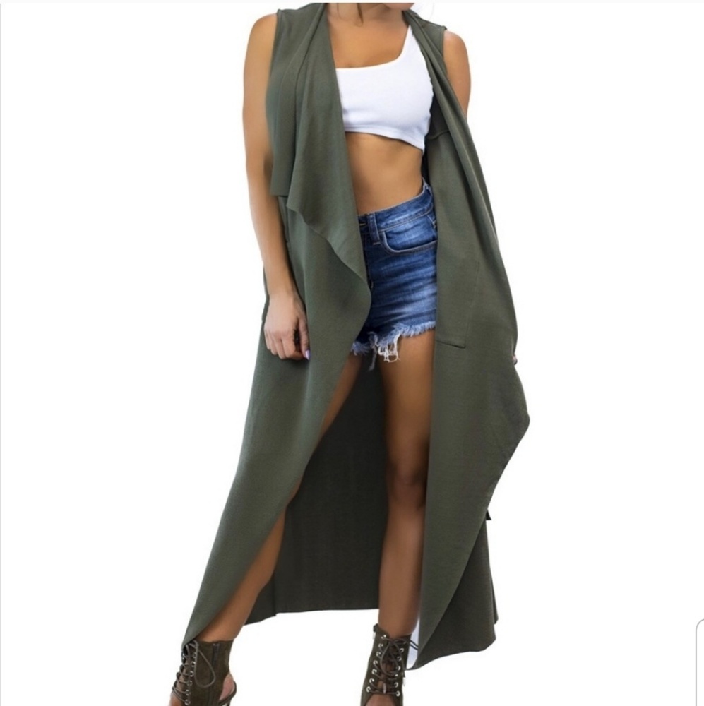 LFD Long Olive Green Vest